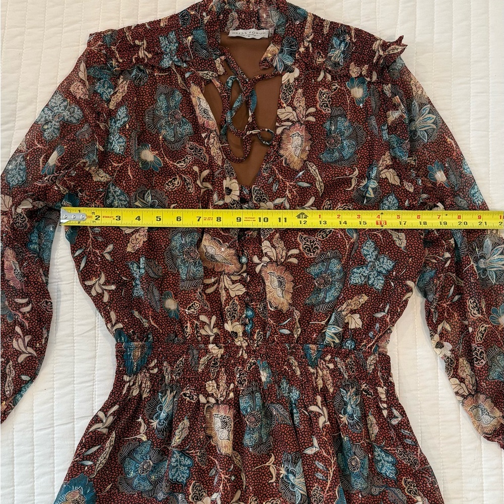Dress Forum Los Angeles Mini Long Sleeve Dress Sz Medium - Picture 5 of 7